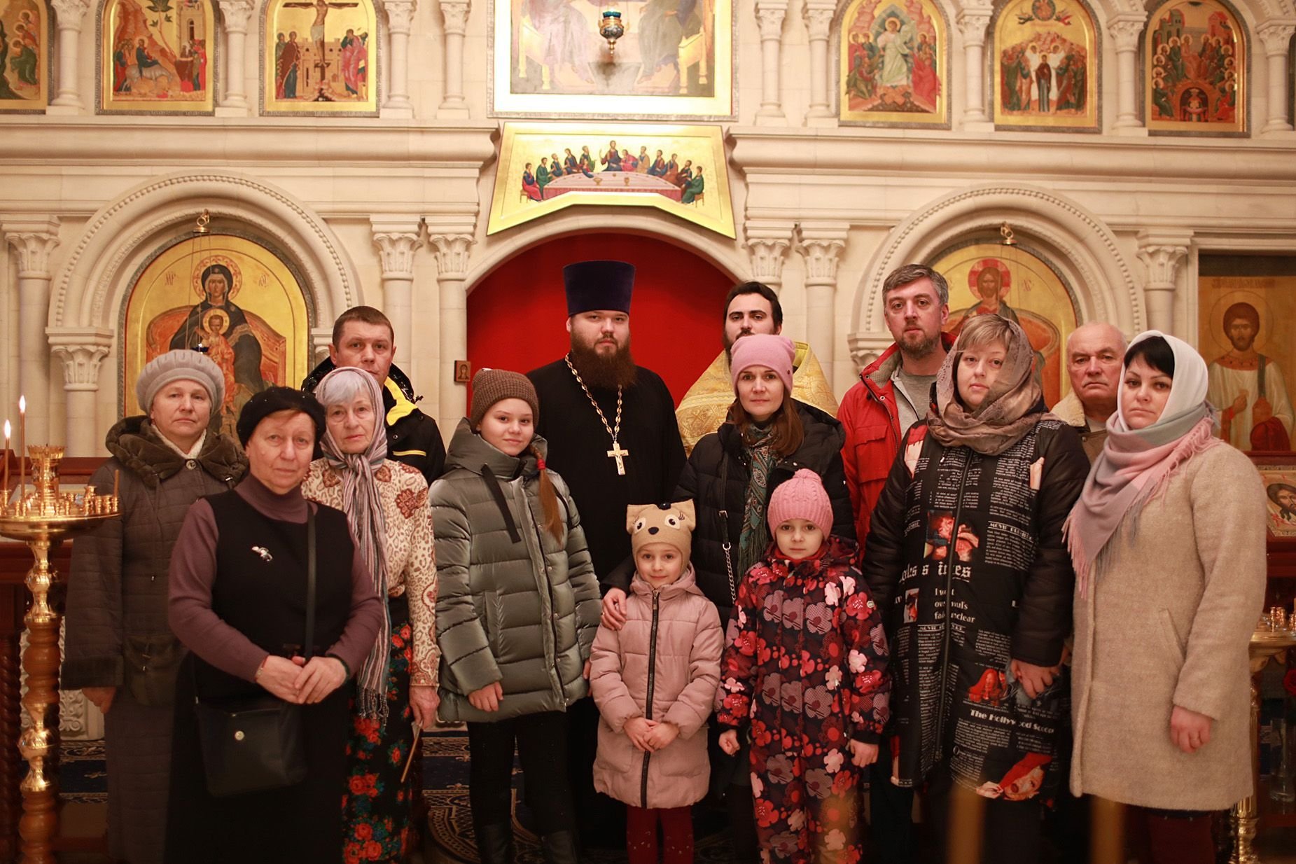 Новогодний молебен в храме блаженной Матроны в Ногинске