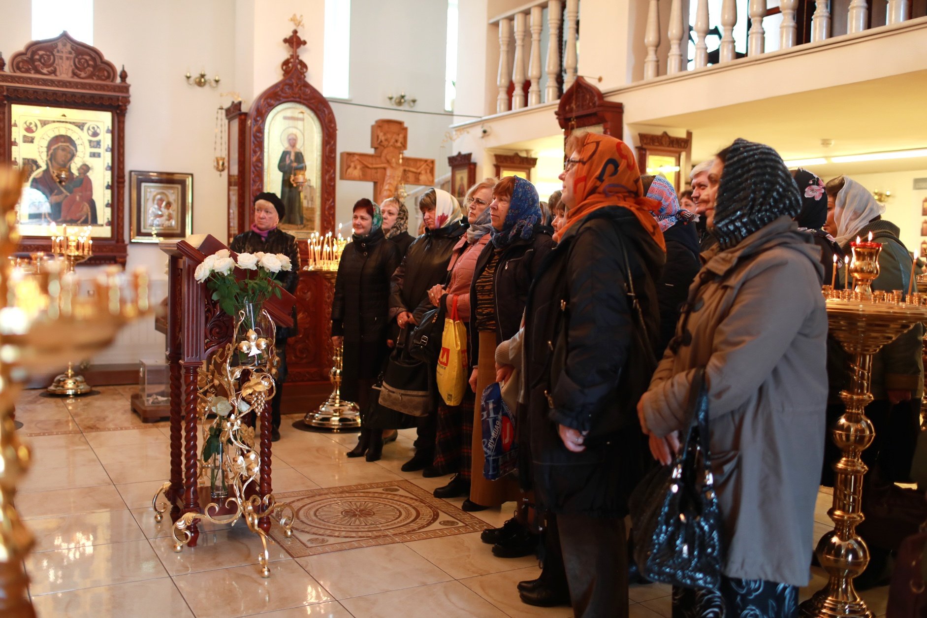 Сотрудники военкомата в храме блаженной Матроны г. Ногинска