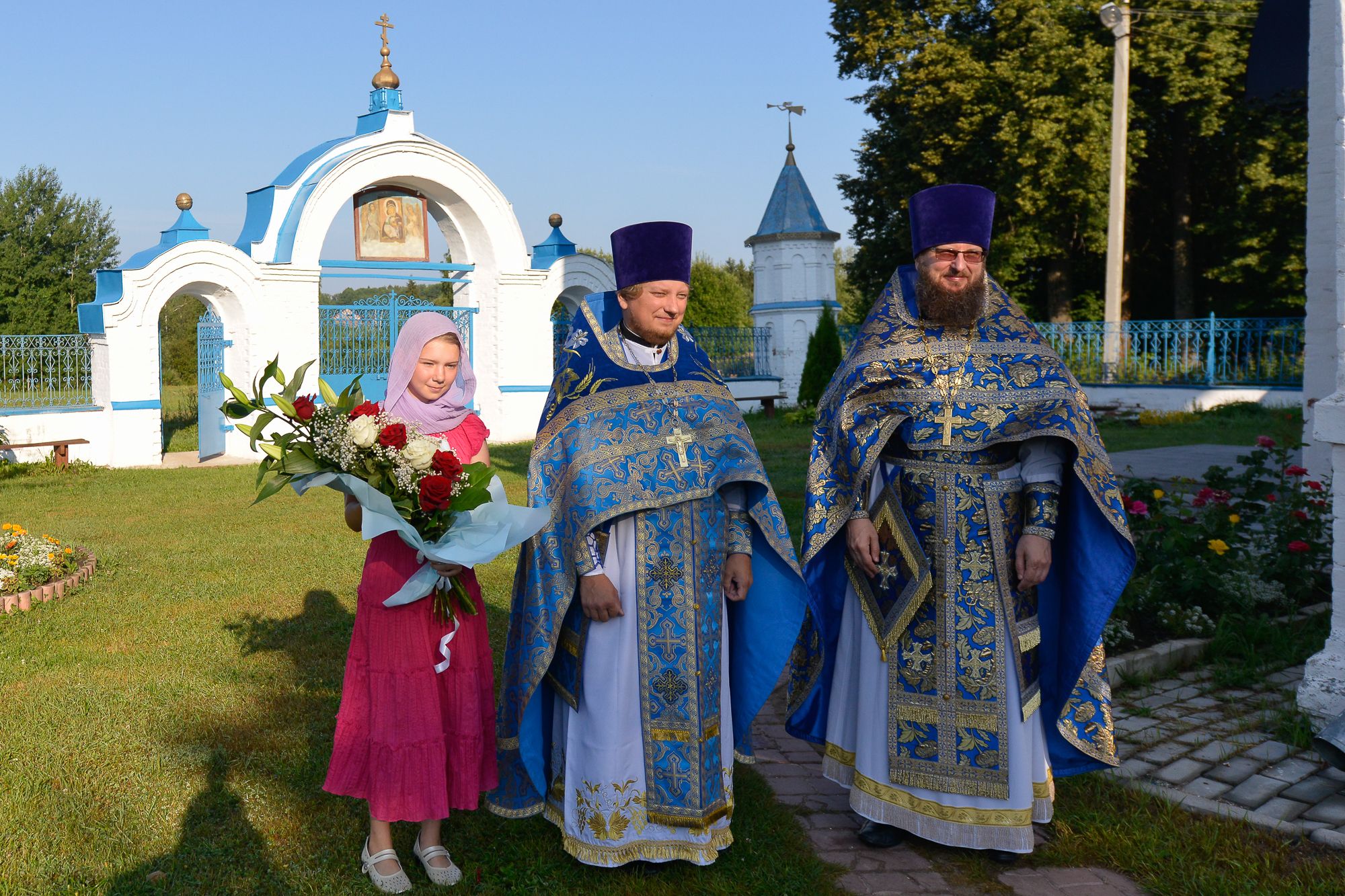 Архиерейское богослужение в деревне Маврино
