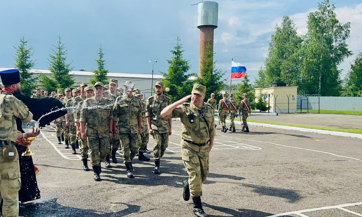 Открытие военных сборов в воинской части города Электрогорск