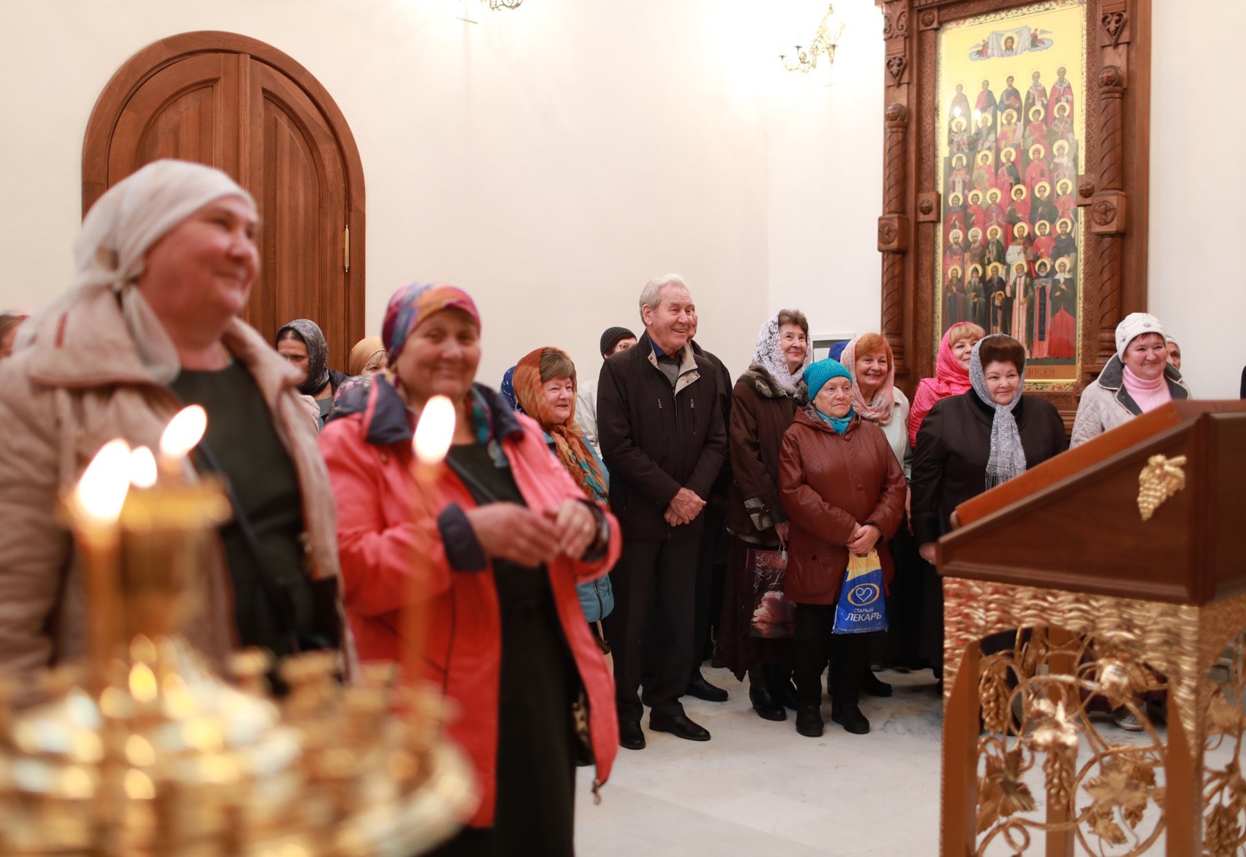 Ветераны в храме блаженной Матроны г. Ногинска