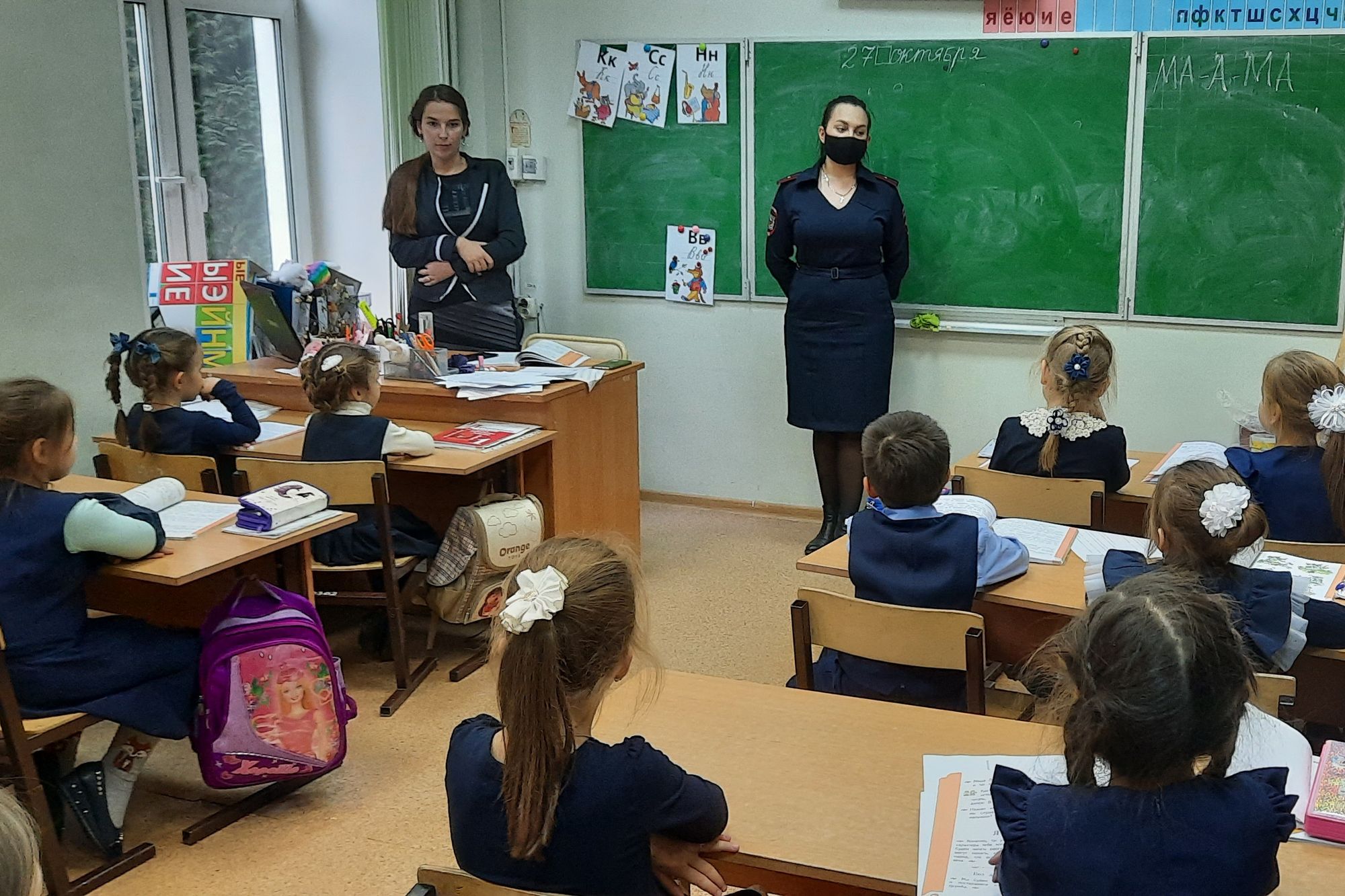 Встреча с инспектором по делам несовершеннолетних в Православной Алексиевской гимназии г. Щёлково