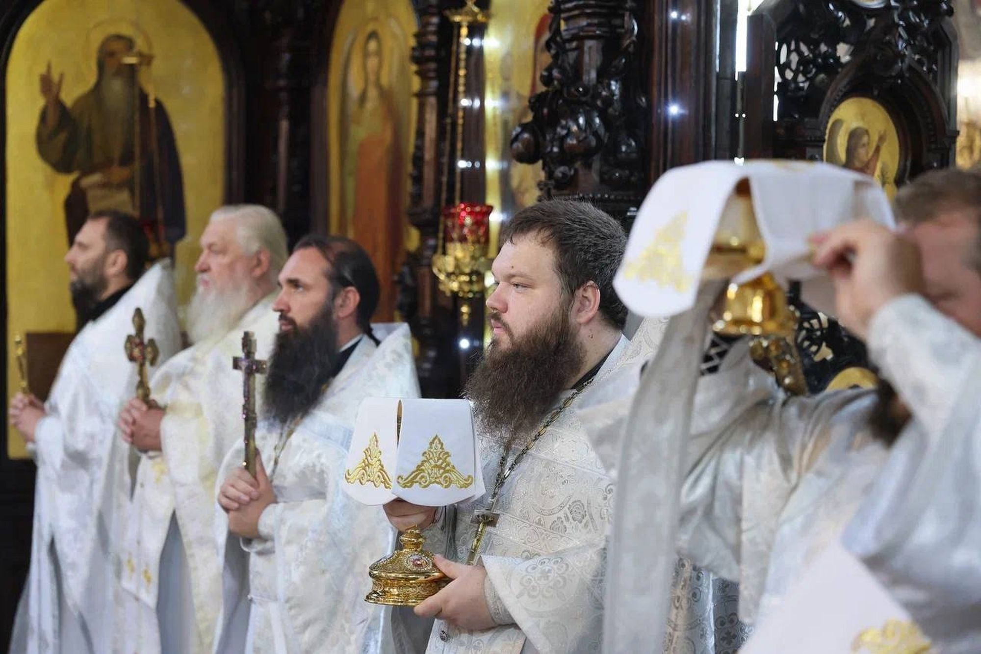 Престольный праздник в Вознесенском храме города Павловский Посад