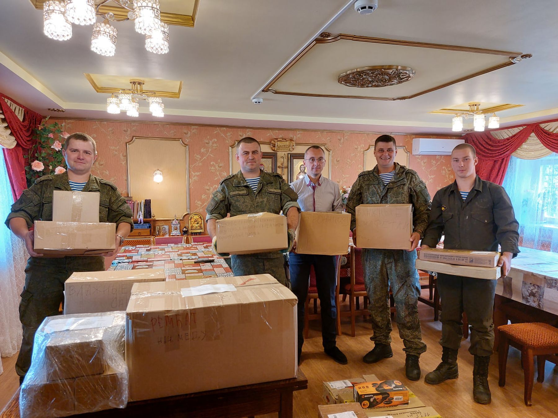 Отправка двадцать пятого груза гуманитарной помощи из деревни Нестерово