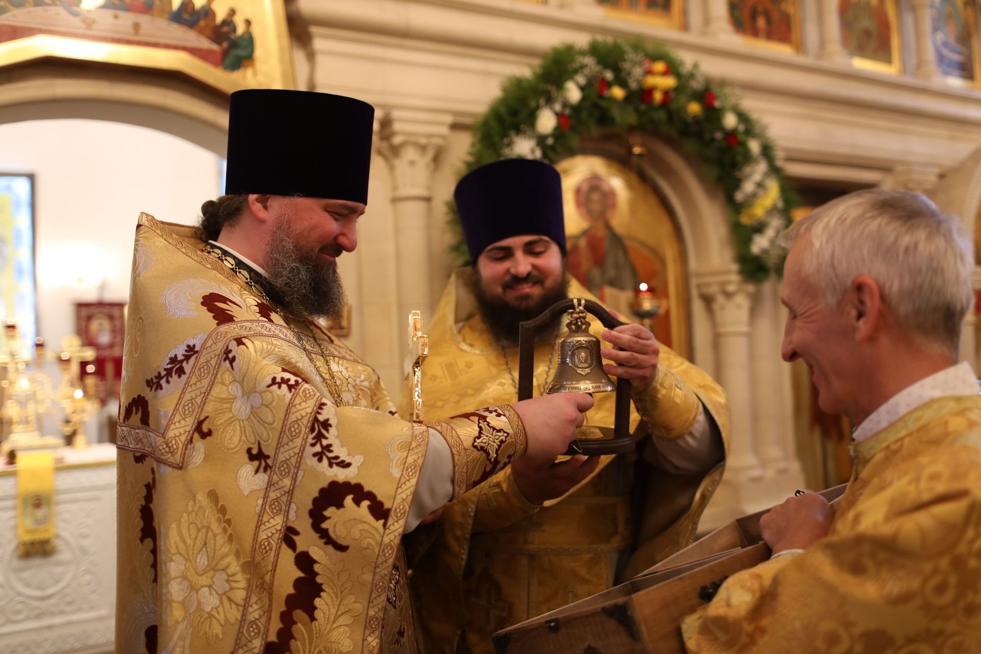 Освящение нового колокола в храме святой блаженной Матроны Московской г. Ногинска