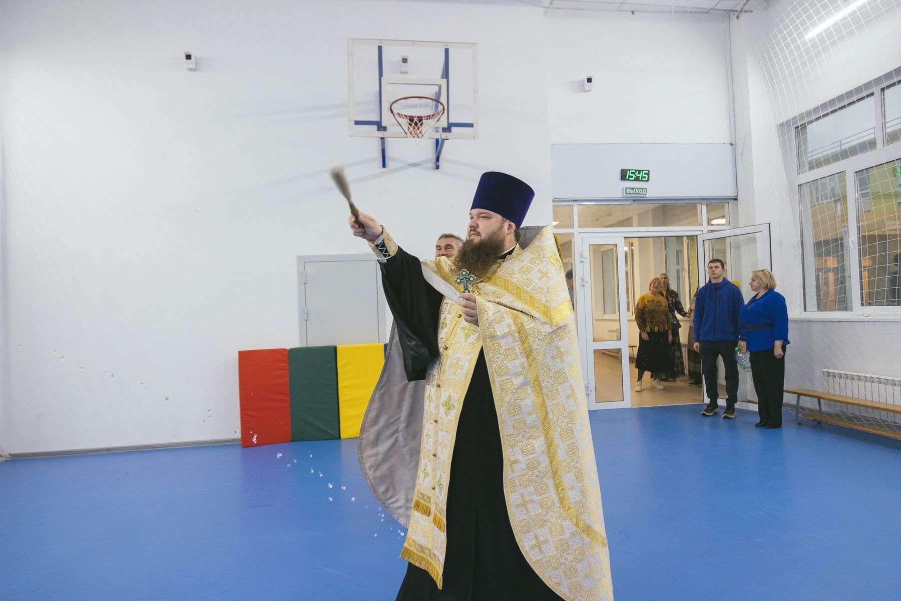 Освящение школы №16 в Электрогорске