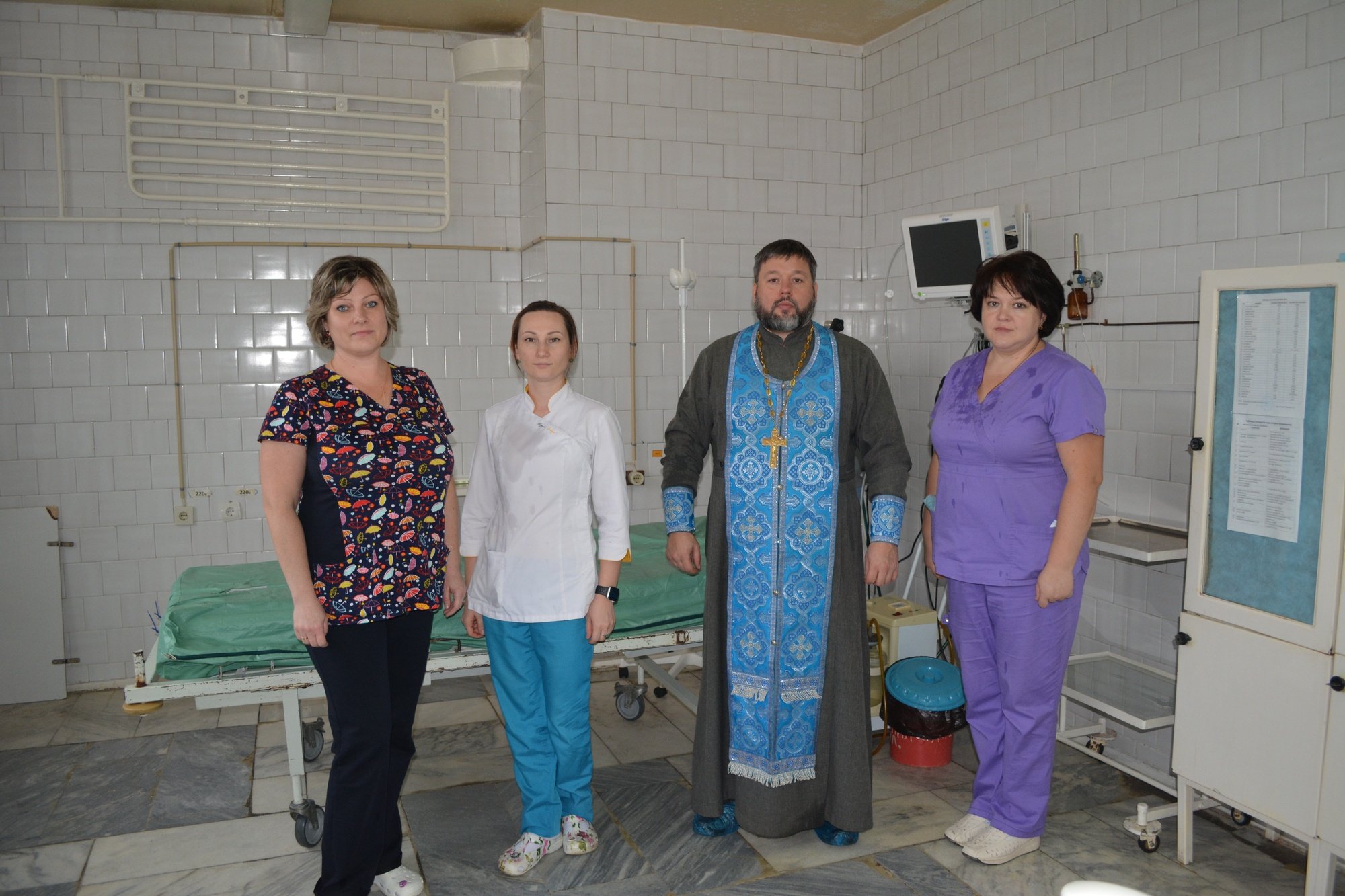 Освящение реанимационного отделения в Давыдове