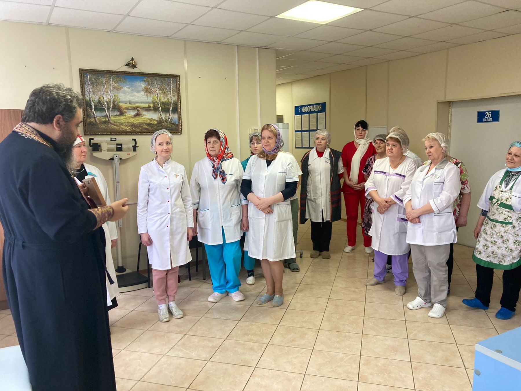 Освящение терапевтического отделения Ликино-Дулёвской больницы