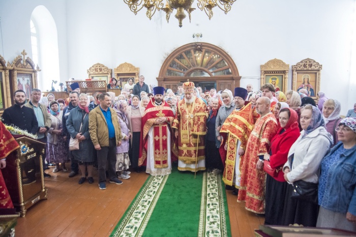 Престольный праздник в Покровском храме села Пустоша 