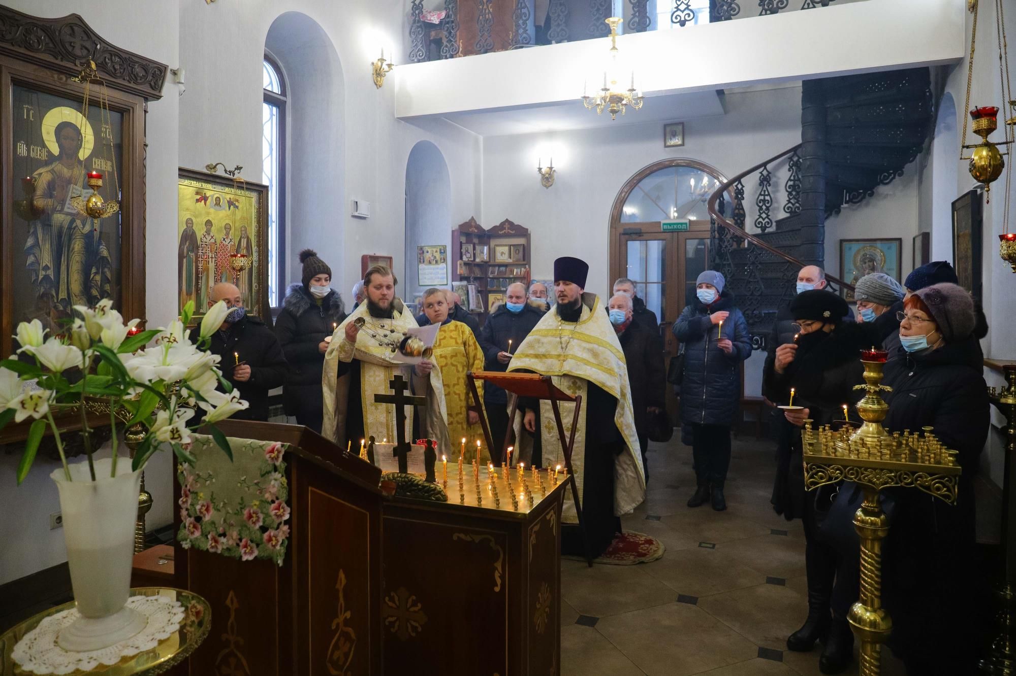 Панихида в храме Новомучеников и исповедников Орехово-Зуевских