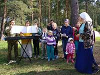 Поход к порушенному храму Шатурского благочиния