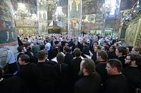 Праздничное богослужение в Успенском соборе Московского Кремля