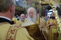 Праздничное богослужение в Успенском соборе Московского Кремля