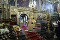 Праздничное богослужение в Успенском соборе Московского Кремля