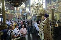 Праздничное богослужение в Успенском соборе Московского Кремля