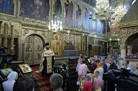 Праздничное богослужение в Успенском соборе Московского Кремля