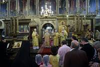 Праздничное богослужение в Успенском соборе Московского Кремля