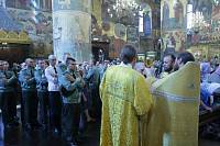 Праздничное богослужение в Успенском соборе Московского Кремля