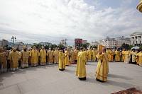 Праздничное богослужение в Успенском соборе Московского Кремля