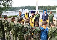Глава Ногинского района и благочинный Богородского округа посетили лагерь «Дружина – школа юнг»