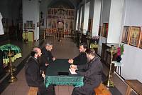 Совещание в Воскресенском храме села Ильинский Погост