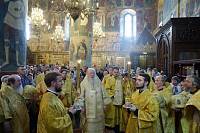 Праздничное богослужение в&nbsp;Успенском соборе Московского Кремля