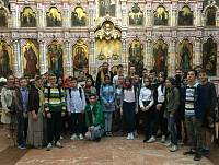Участники экологического лагеря в Саввинском храме