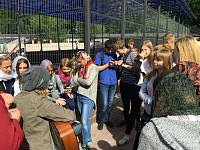 Участники экологического лагеря в Саввинском храме