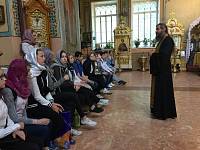 Участники экологического лагеря в Саввинском храме