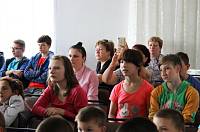 Просветительские занятия в детском летнем лагере при средней школе № 5 г. Орехово-Зуево