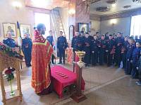 Вручение погон воспитанникам казачьего кадетского корпуса &laquo;Клязьминский хутор&raquo;