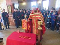 Вручение погон воспитанникам казачьего кадетского корпуса &laquo;Клязьминский хутор&raquo;