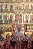 Архиерейское богослужение в&nbsp;день Собора новомучеников и&nbsp;исповедников Коломенских