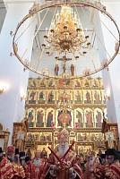 Архиерейское богослужение в&nbsp;день Собора новомучеников и&nbsp;исповедников Коломенских