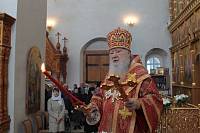 Архиерейское богослужение в&nbsp;день Собора новомучеников и&nbsp;исповедников Коломенских