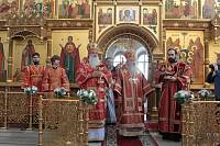Архиерейское богослужение в&nbsp;день Собора новомучеников и&nbsp;исповедников Коломенских