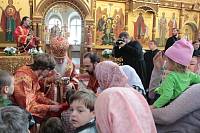 Архиерейское богослужение в&nbsp;день Собора новомучеников и&nbsp;исповедников Коломенских