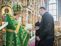 Вручение свидетельств об окончании Библейско-богословских курсов при Троицком соборе г. Щелково