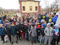 Воспитанники детской спортивной школы «Спартак-Орехово» в Георгиевском храме