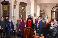 Занятие с преподавателями духовных дисциплин в храме Новомучеников Орехово-Зуевских