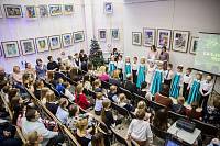 Открытие районной выставки-конкурса детского рисунка «Вифлеемская звезда» в Щелково