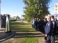 Молебен в Балашихинской части МЧС