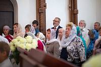 Первая Литургия в верхнем приделе храма блаженной Матроны Московской в Ногинске