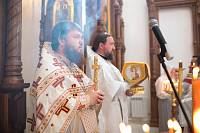 Первая Литургия в верхнем приделе храма блаженной Матроны Московской в Ногинске