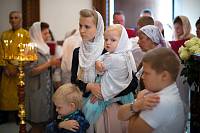 Первая Литургия в верхнем приделе храма блаженной Матроны Московской в Ногинске