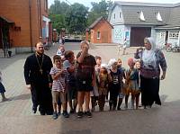 Дети из лагеря «Центр надежда» в Богородицерождественском соборе г. Орехово-Зуево