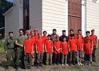 Участники военно-патриотических сборов в Воскресенском храме г. Павловского Посада