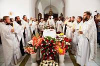 Отпевание священника Павла Филиппенко в Никитском храме деревни Бывалино