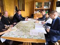 Выездное совещание в Никольском храме деревни Оболдино