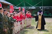 Смотр отрядов детско-юношеских военно-патриотических движений в селе Ивановское